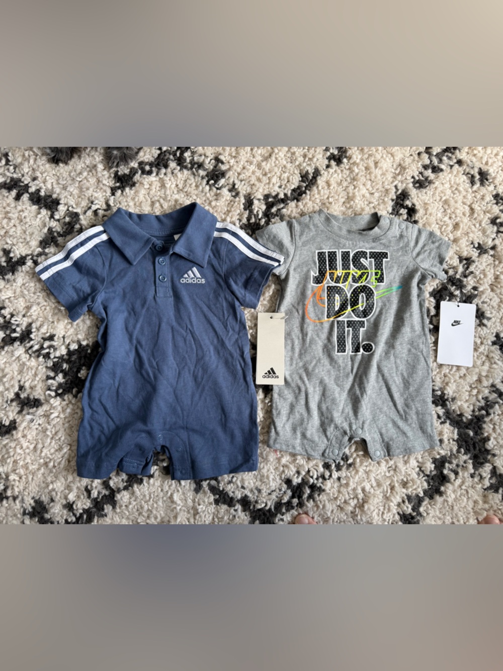 NWT Adidas & Nike Rompers Size 3 Months  $45